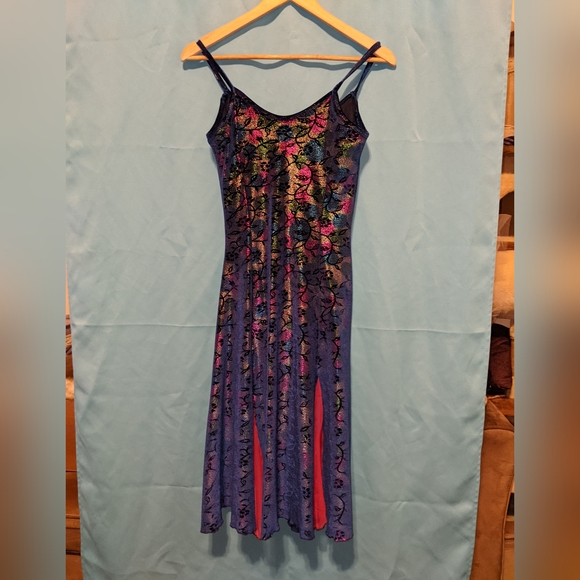 Velour velvet type material dress - Picture 2 of 4